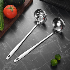 2 St&uuml;ck Suppenkelle Und Schauml&ouml;ffel Edelstahl - Sch&ouml;pfl&ouml;ffel Edelstahl, Suppenk