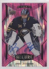 2020-21 Upper Deck Allure Rookie SP Magenta 49/75 Jonas Johansson #104 Auto 1vs