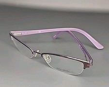 Kate Spade AINSLEY Tortoise / Purple Metal Half Rim Eyeglass 51/17/140