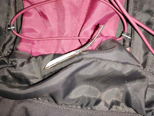 The North Face Jester Women's Pink And Gray Travel Hiking Backpack Book Bag - Picture 5 of 6