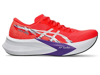 Men's Asics Magic Speed 4, Flash Red/White, 10.5 D Medium US