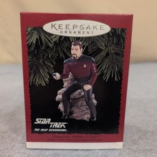 Hallmark Keepsake Star Trek The Next Generation William T Riker Ornament 1996