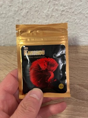 15g KANSHOU Betta Fighting Fish Food High Protein Boost Color 1x