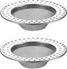 2PCS Shower Drain Hair Catcher, Bathtub Drain Strainers, Shallow