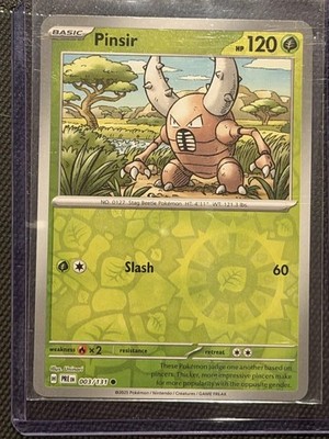 Prismatic Evolutions - NM - Pinsir 003/131 Reverse Holo (US Seller