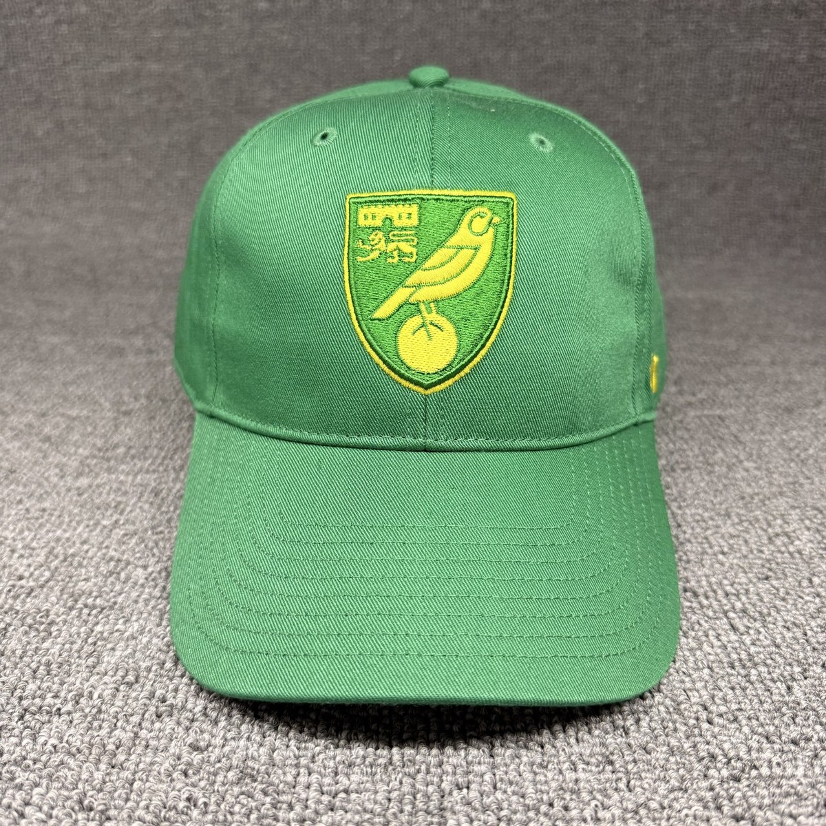 '47 Brand Norwich City FC Green Yellow Shield Crest Snapback Hat Cap OSFA