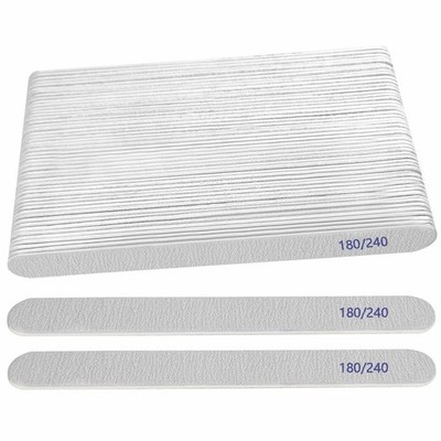 Nail File (50 Packs), Emery Boards for Nails 180/240 Grit Nail Files for Natu...