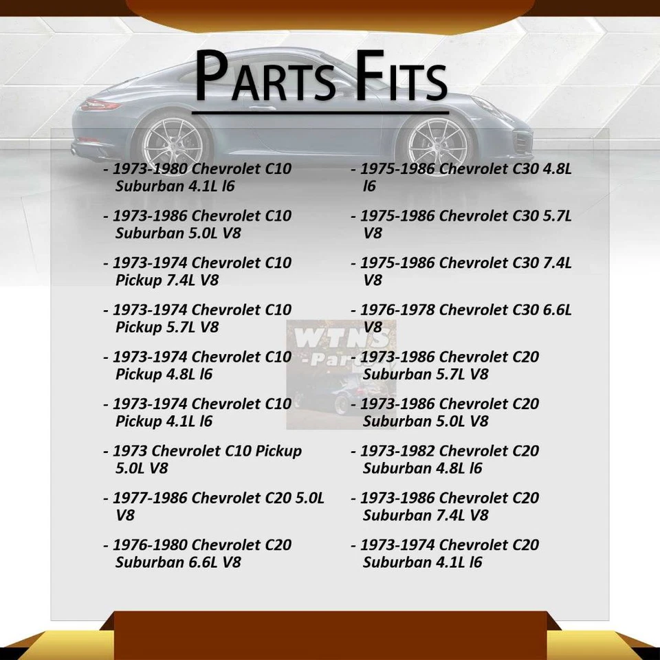 Kit de correa de articulación universal 2x para Chevrolet C10 4,8 L 1975-1980 Foto 3 de 4