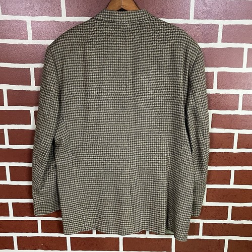 NWT Savile Row Men’s Tweed Wool Houndstooth Sports Formal Suit Jacket Blazer 44S - Picture 8 of 10