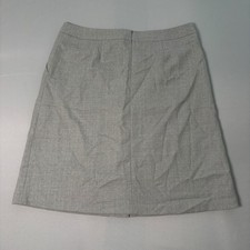 Pendleton Gray Wool Skirt Womens 14 Petite Pleated Front Pockets Made in USA