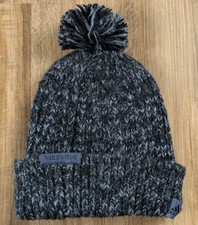 Adidas Unisex Knit Winter Beanie / Ski Hat Black Abstract One Size
