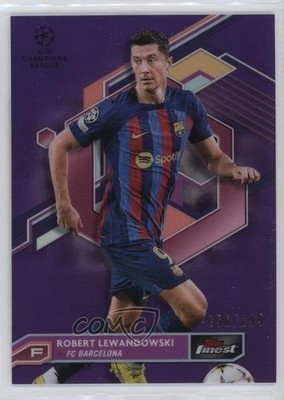 2022 Finest UEFA Club Competitions Purple Refractor /299 Robert Lewandowski n0c