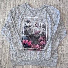 Hollister Floral Crewneck Sweatshirt Size Med