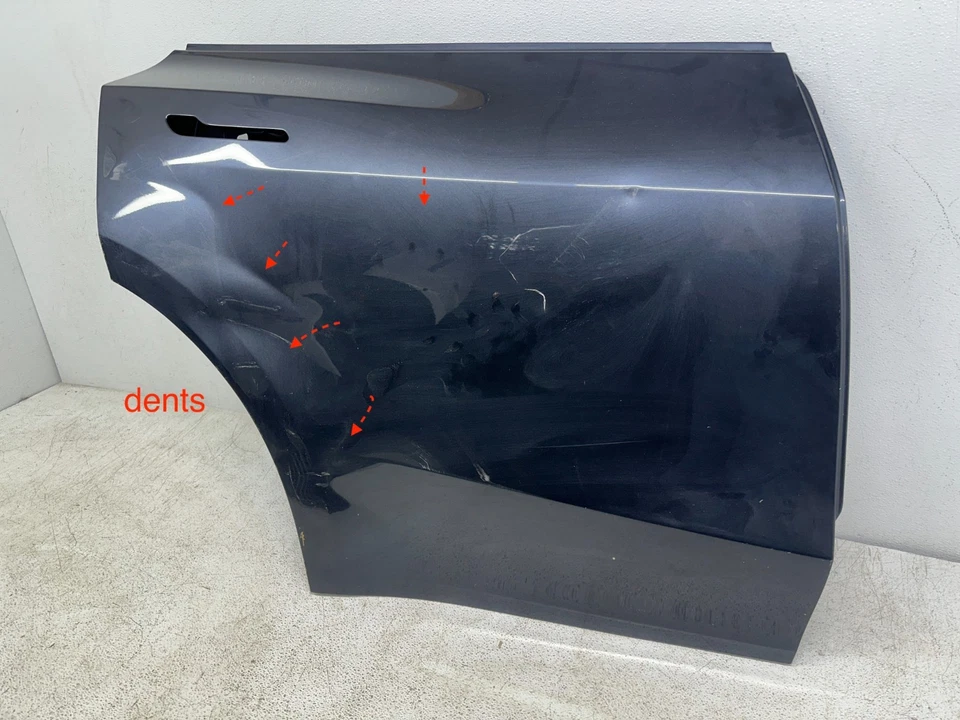 2020-2024 Tesla Model Y Rear Right Door Shell OEM 20 21 22 23 24 aluminum Blue Foto 4 de 4