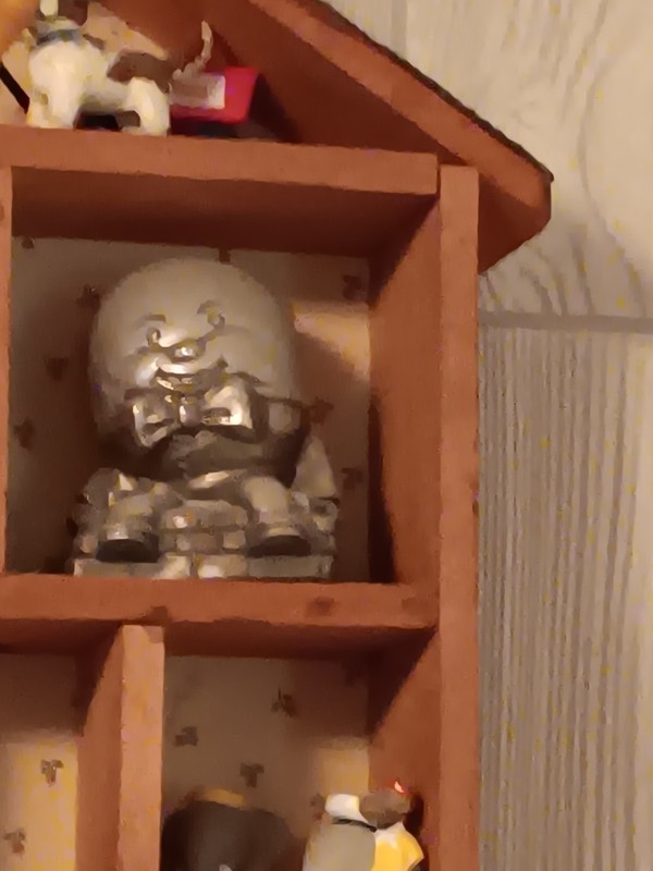Vintage Humpty Dumpty Cast Metal Coin Bank Bronze, 5.5 Inch