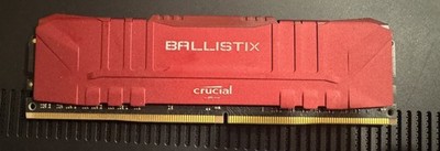 Crucial Ballistix 8GB (1 x 8GB) 3200MHz UDIMM DDR4 XMP READY Red