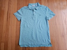 LACOSTE slim medium fits like SMALL blue polo shirt EXCELLENT