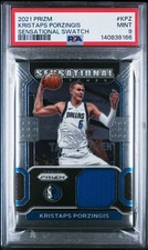 2021 PANINI PRIZM SENSATIONAL SWATCHES #KPZ KRISTAPS PORZINGIS PSA 9