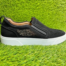 Vionic Kimmie Perf Womens Size 9 Black Casual Outdoor Slip On Shoes Sneakers