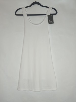 Gap Fit Women Tank Dress Small White Active Skort Tennis Casual Wear Wicking NWT