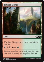 Timber Gorge 258/280 Core Set 2019 MTG Common Land