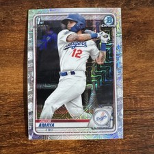 Jacob Amaya 2020 Bowman Chrome 1st #BCP-3 Mojo Refractor Mega Box Dodgers