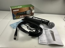 Shure PGA48 Cardioid Dynamic Vocal Microphone Box Mic Bag 15 Ft XLR Cable