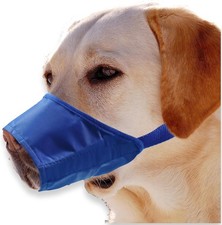 Soft Nylon Dog Muzzle to Prevent Biting Barking  Chewing,Breathable Drinkable