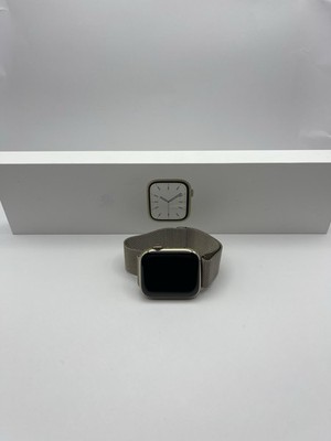 Apple Watch Series 7 45 mm Edelstahlgehäuse Gold - GPS + Cellular -Ohne MwSt.*