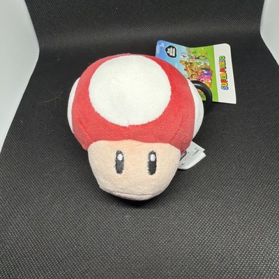 Super Mario Red Mushroom Plush Bag Clip Keychain Club Mocchi Mocchi