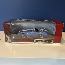 Road Signature 1/18 1964 Shelby Cobra 427 S/C Blue Diecast Model Car Boxed