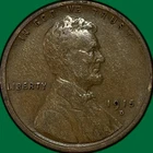 1915-D Lincoln Wheat Cent Very Fine VF Coin #34903