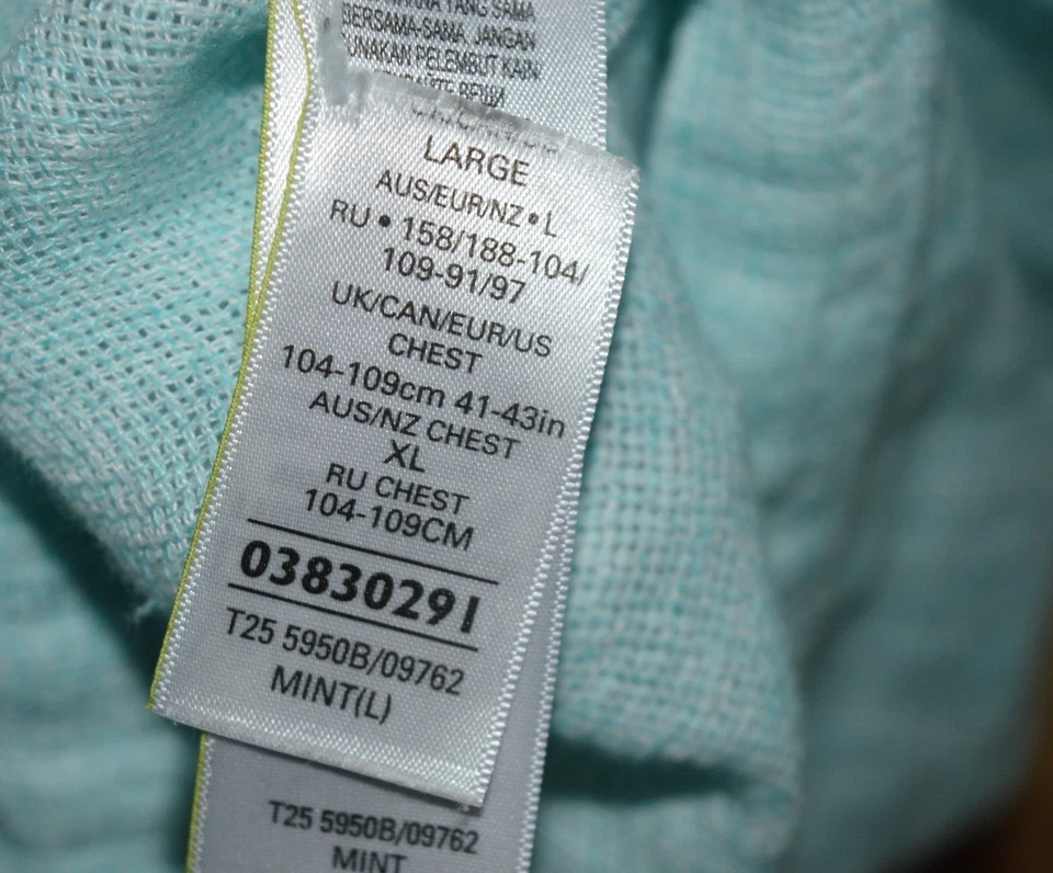 Marks & Spencer Blue Harbour 100% Flax Linen Mint Green Short Sleeve - Large L - Image 3 of 4