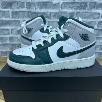 Nike Air Jordan 1 Mid SE Oxidized Green White Sail FQ8088-103 GS Sz 5Y / Wmn 6.5