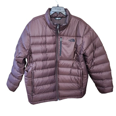 #ad The North Face Puffer Jacket Brown 550 Goose Down Fill Mens XXL $81.22