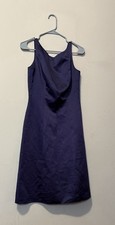 David's Bridal Deep Purple Midi Dress Size 4