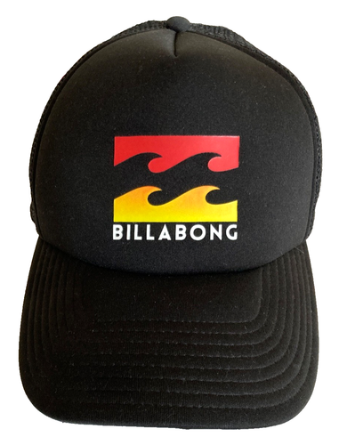 Billabong Mens Classic Trucker Hat Cap Snapback Mesh Back Black Surf Beach Adj