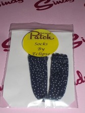 Patch Doll Sindy's Little Sister Knee High Navy & White Spot Socks By Eclipse