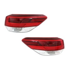 2x Tail Light Clear Red Lens Toyota Highlander Hybrid LE Plus/Ltd/SE/XLE 17-19