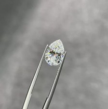 Natural D Color Loose 2.00 Carat Pear Cut Lab Grown CVD Diamond VVS1 Certified