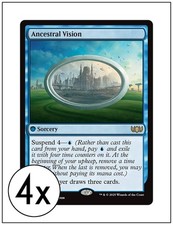4x Ancestral Vision, Tarkir Dragonstorm Commander, Magic MTG NM