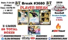DRAKE BALDWIN 2026 Topps Chrome Baseball 3 CASE 26 BOX Break #3680