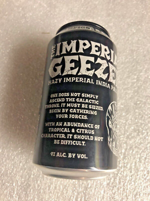 WARPIGS BREWING IMPERIAL GEEZER 12 OUNCE CAN EMPTY FREE SHIPPING