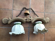 Landhauslampe,Ochsengeschirr Lampe,Lampe Holz Rustikal,Original aus dem Allgäu 