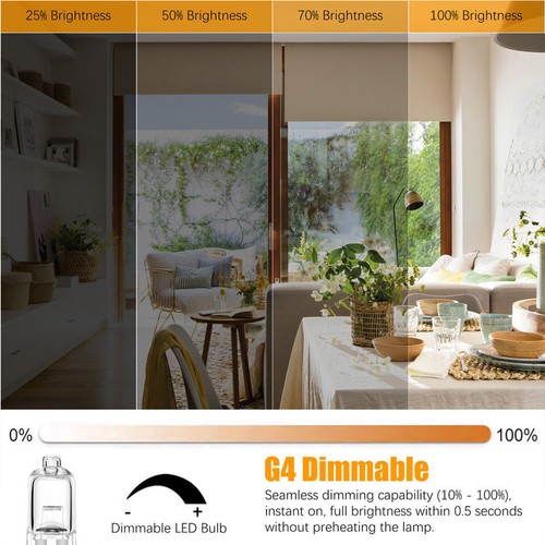 G4 G9 Halogen Bulbs Capsule 10W 18W 20W 25W 28W 33W 40W 60W Lamp Light 220V 12V - Picture 12 of 25