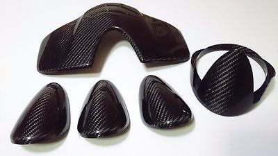 CARBON FIBER INSTRUMENT SPEED GAUGE CLUSTER PANEL HOOD POD COVER FOR NISSAN 370Z