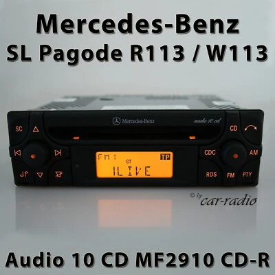 Original Mercedes R113 Radio Audio 10 CD MF2910 CD-R SL-Klasse Pagode Autoradio - Bild 1 von 4