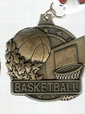 Brass Basketball Medal Winter 2008 Lyric Turner Netburners