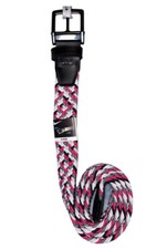     Nike Golf G Flex Woven Belt Pink Black Weave Mens Large 40-42