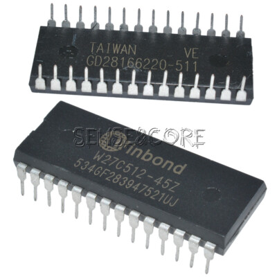 10pcs W27C512-45Z W27C512 IC DIP EEPROM 512KBIT 45NS Winbond EEPROMs